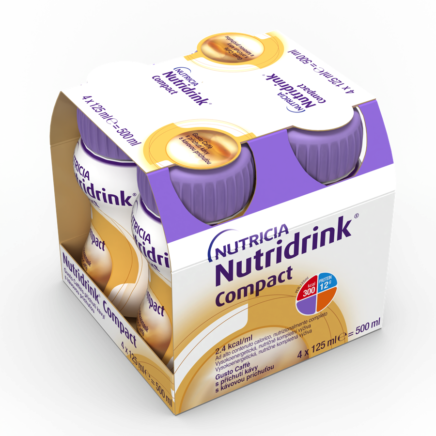 Nutridrink Compact s příchutí kávy por.sol.4x125ml