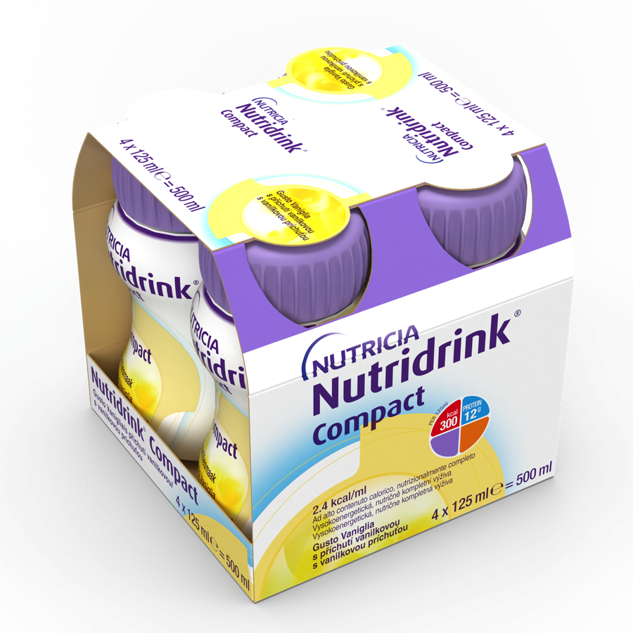 Nutridrink Compact s příchutí vanilkovou por.sol.4x125ml