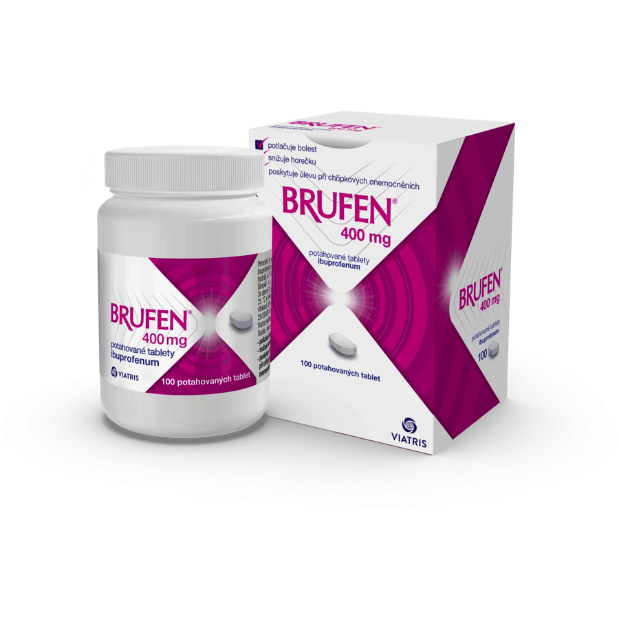 Brufen 400 mg 100 potahovaných tablet