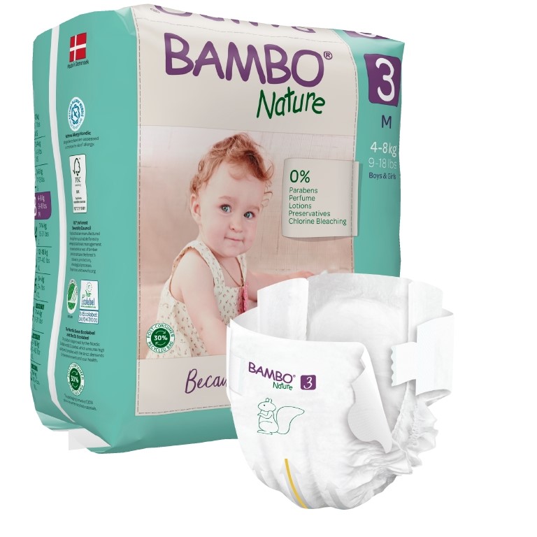 Bambo Nature 3 dětské plenkové kalhotky 4-8kg 28ks