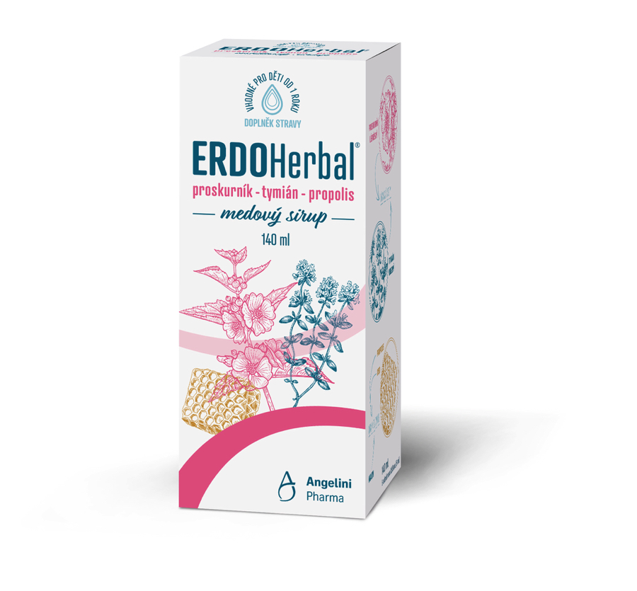 Erdoherbal Medový Sirup 140ml