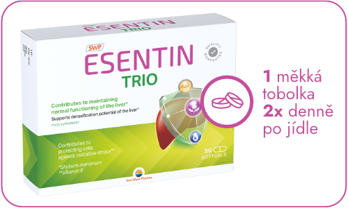 ESENTIN TRIO – měkké tobolky, dávkování