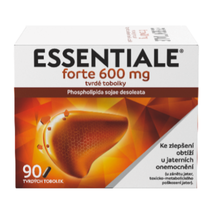 Essentiale forte – balení 600 mg fosfolipidů 90 tobolek