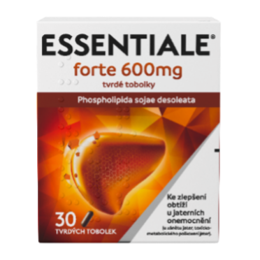 Essentiale forte – balení 600 mg fosfolipidů 30 tobolek