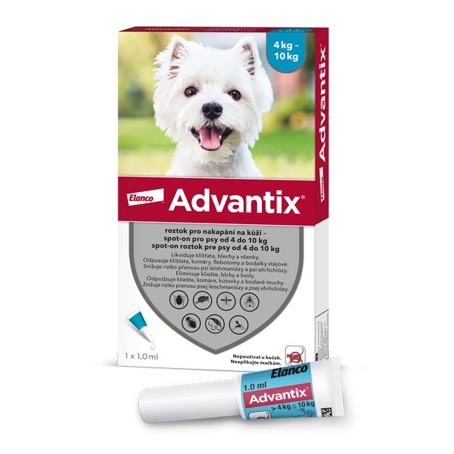 Advantix pro psy 4-10kg spot-on 1x1ml