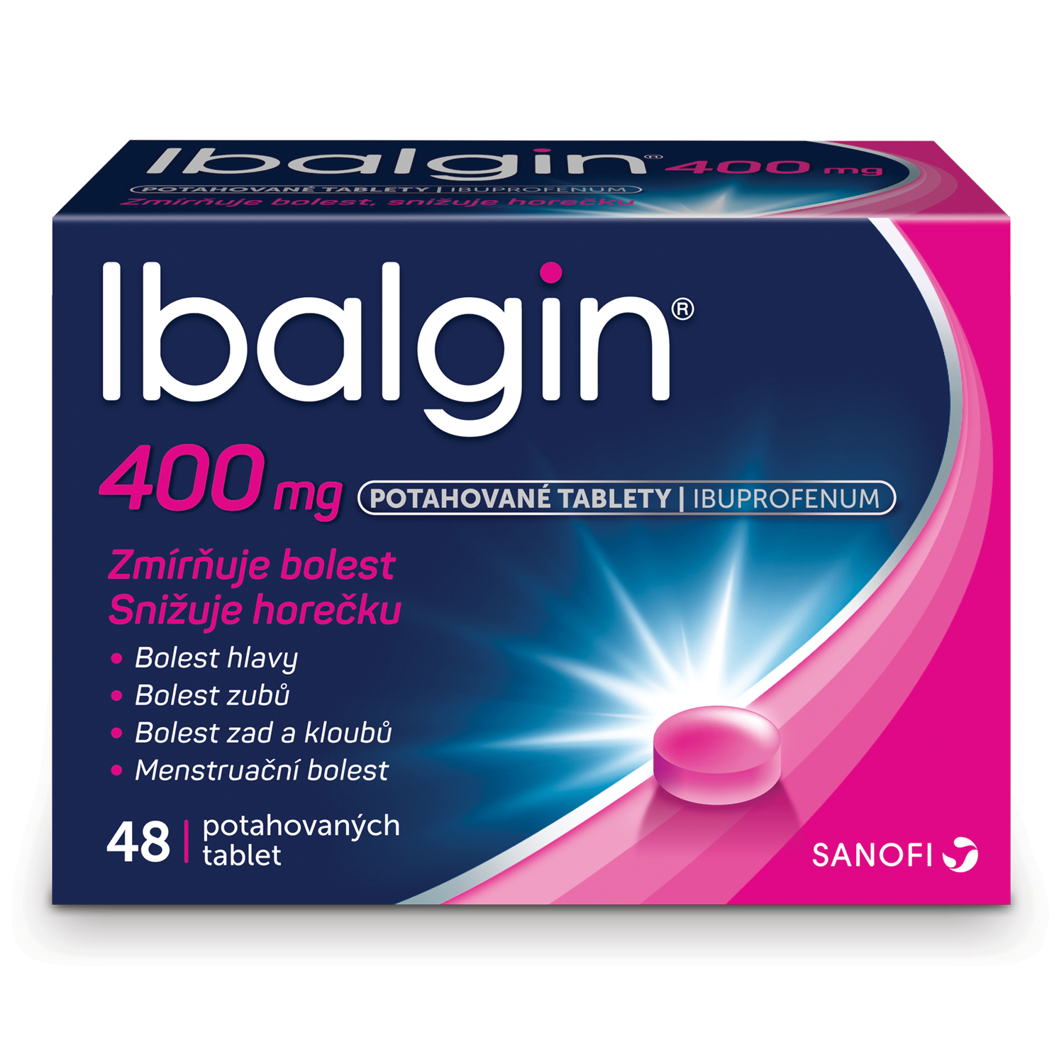 Ibalgin 400 mg – různé formy a balení