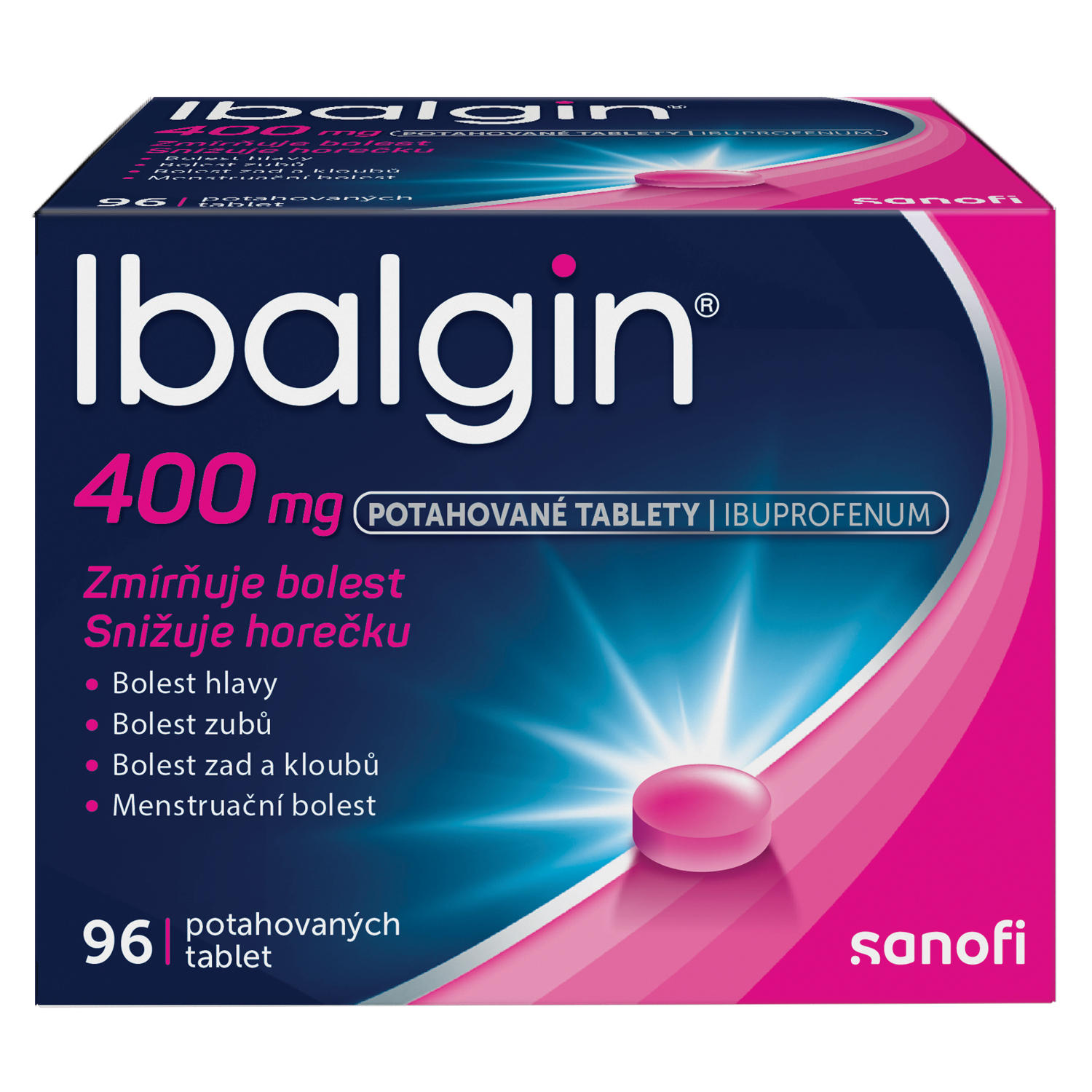 Ibalgin 400 mg – různé formy a balení