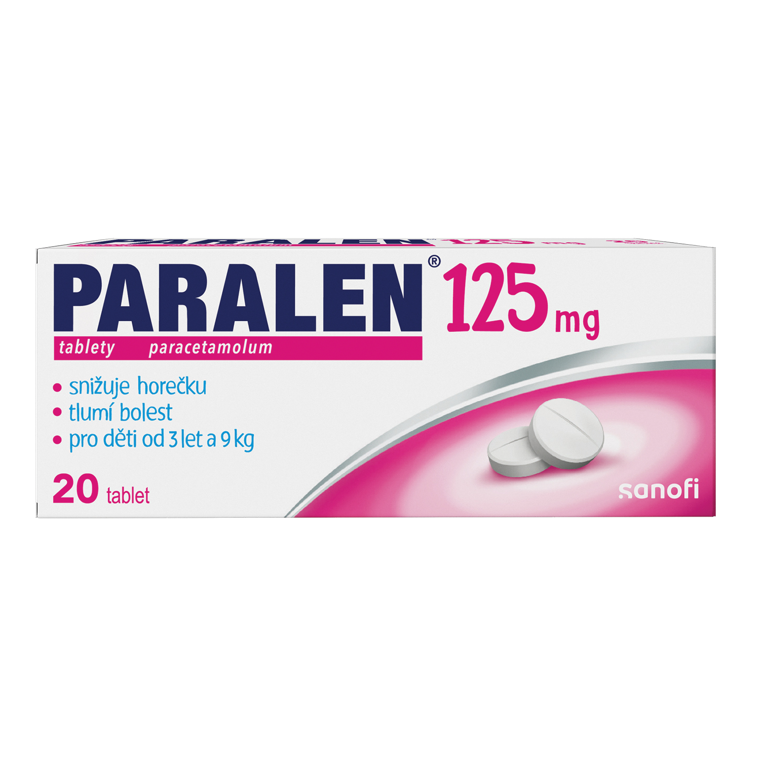 Paralen 125 mg 20 tablet