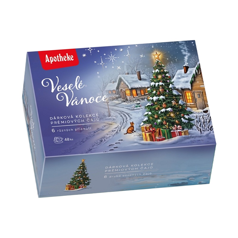 Apotheke Dárková kolekce prémiových čajů Veselé Vánoce 48 sáčků