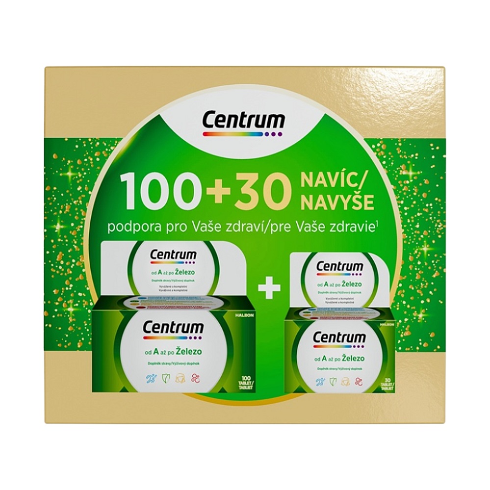 Centrum multivitamín AZ 100+30 tablet dárkové balení