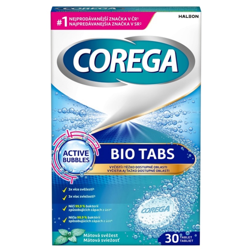 Corega Bio Tabs čisticí tablety 30ks