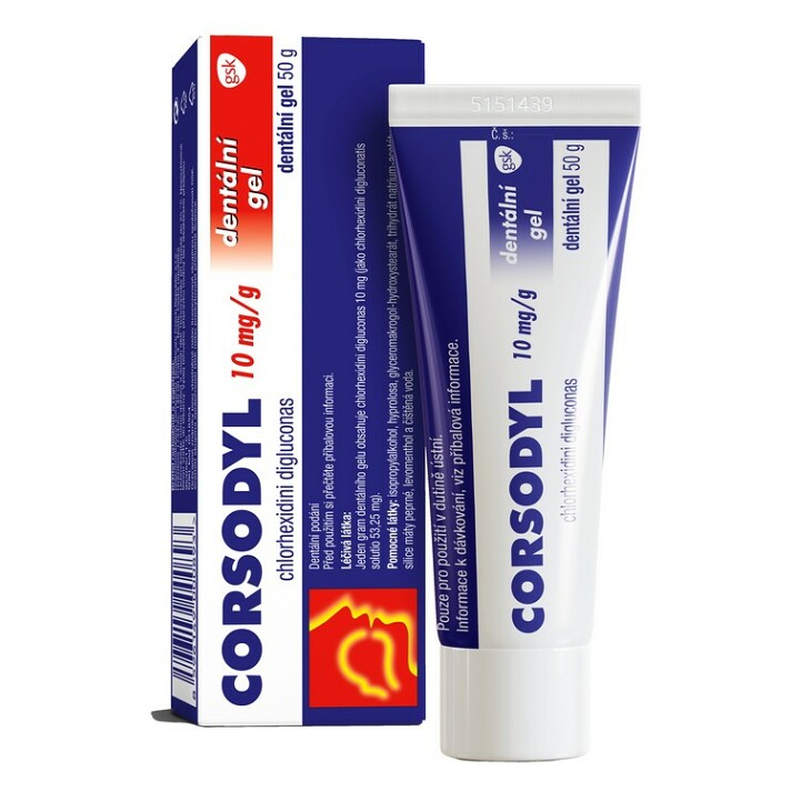 Corsodyl 10mg/g dentální gel 1x50g