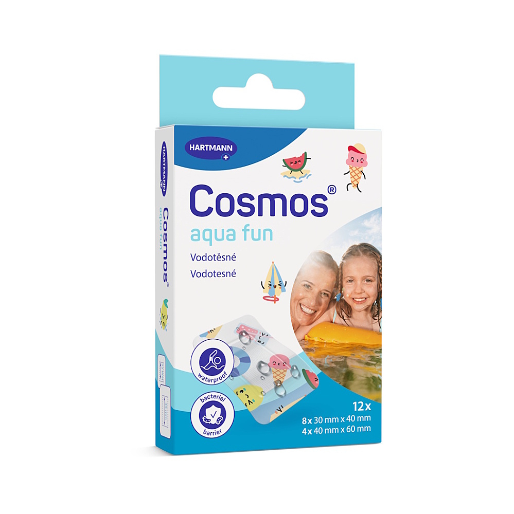 Cosmos aqua fun náplast do vody 2 velikosti 12ks