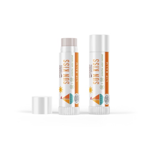 Wooden Spoon SUN KISS Opalovací balzám na rty BIO 4.3ml