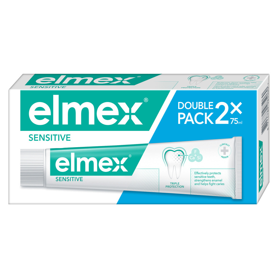 Elmex Sensitive zubní pasta duo 2x 75 ml