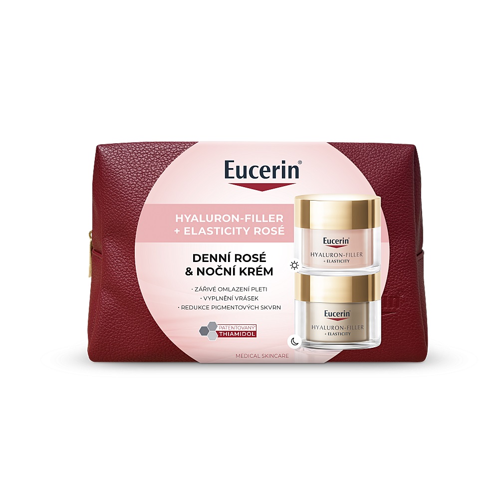 Eucerin Hyaluron-filler + elasticity denní rosé&noční krém Vánoce 2025