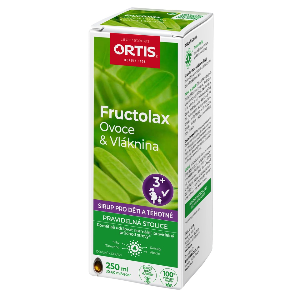 Fructolax Ovoce&vláknina sirup pro děti 3+ 250ml
