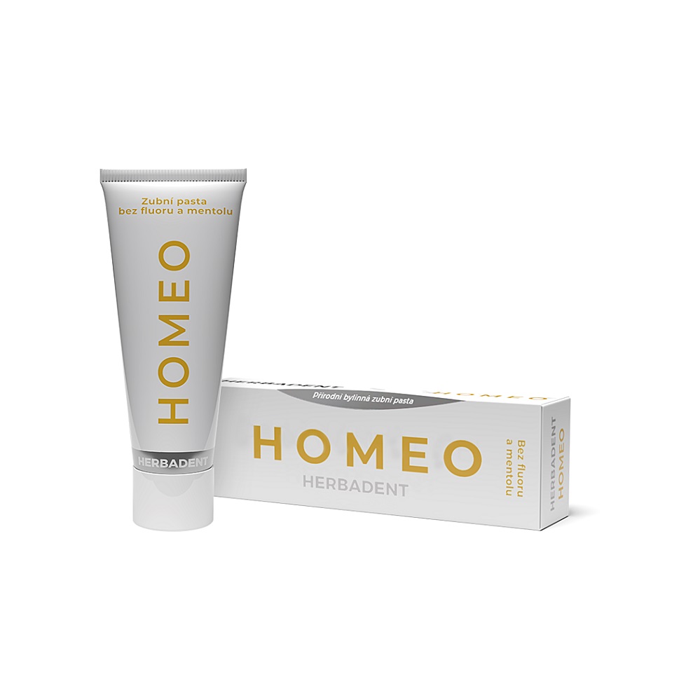 Herbadent Homeo Přírodní bylinná zubní pasta bez fluoru a mentolu 75g