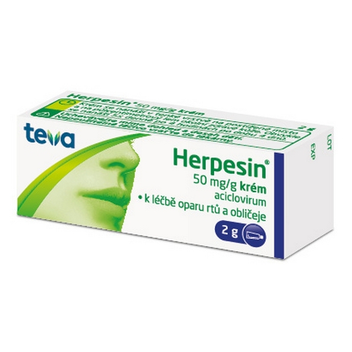 Herpesin 50mg/g krém 2g
