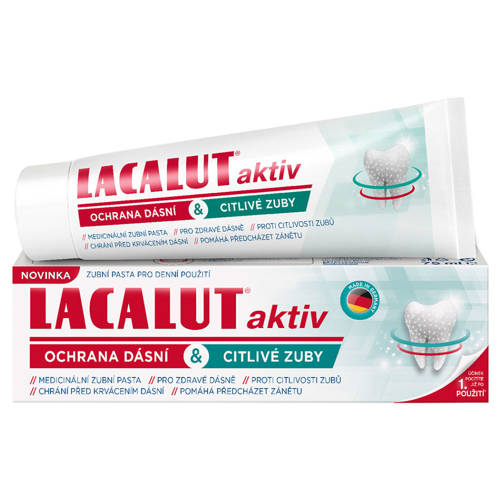 Lacalut Aktiv Ochrana dásní & citlivé zuby zubní pasta 75ml