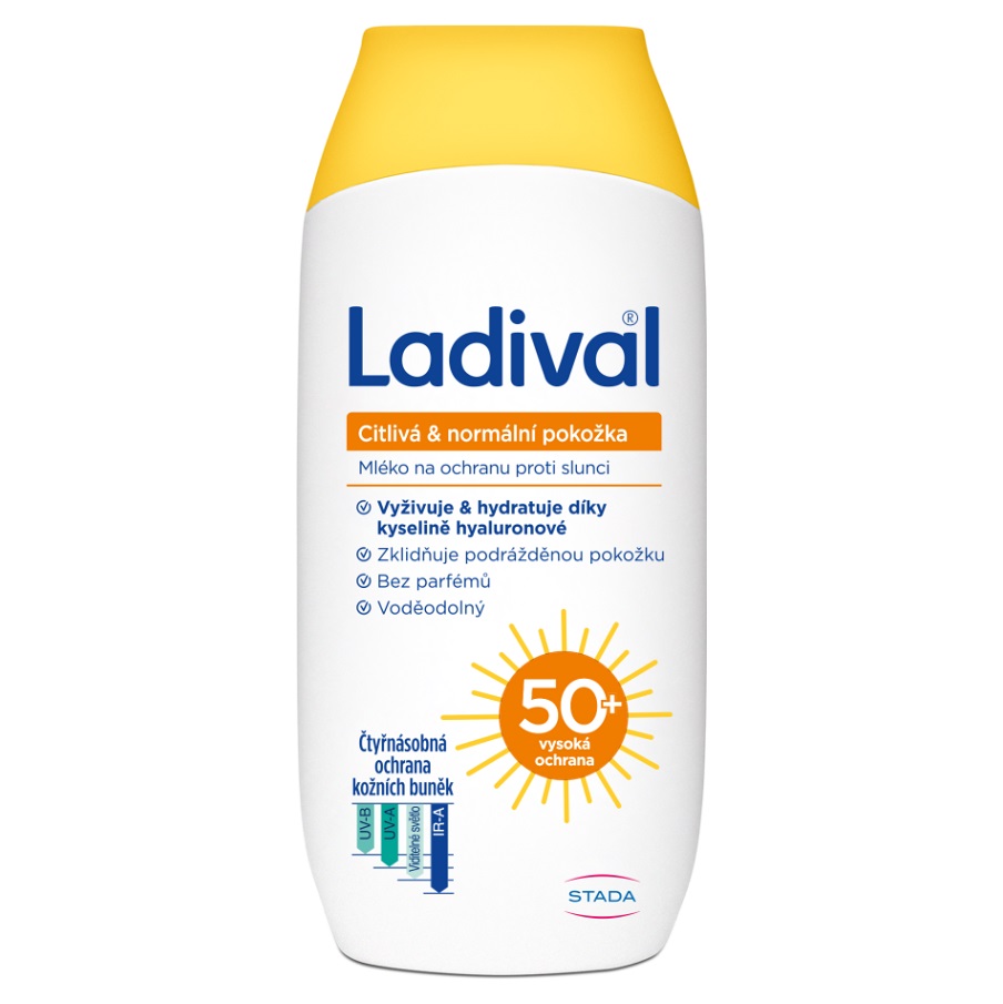 Ladival citlivá a normalní pokožka mléko na ochranu proti slunci OF50+ 200ml