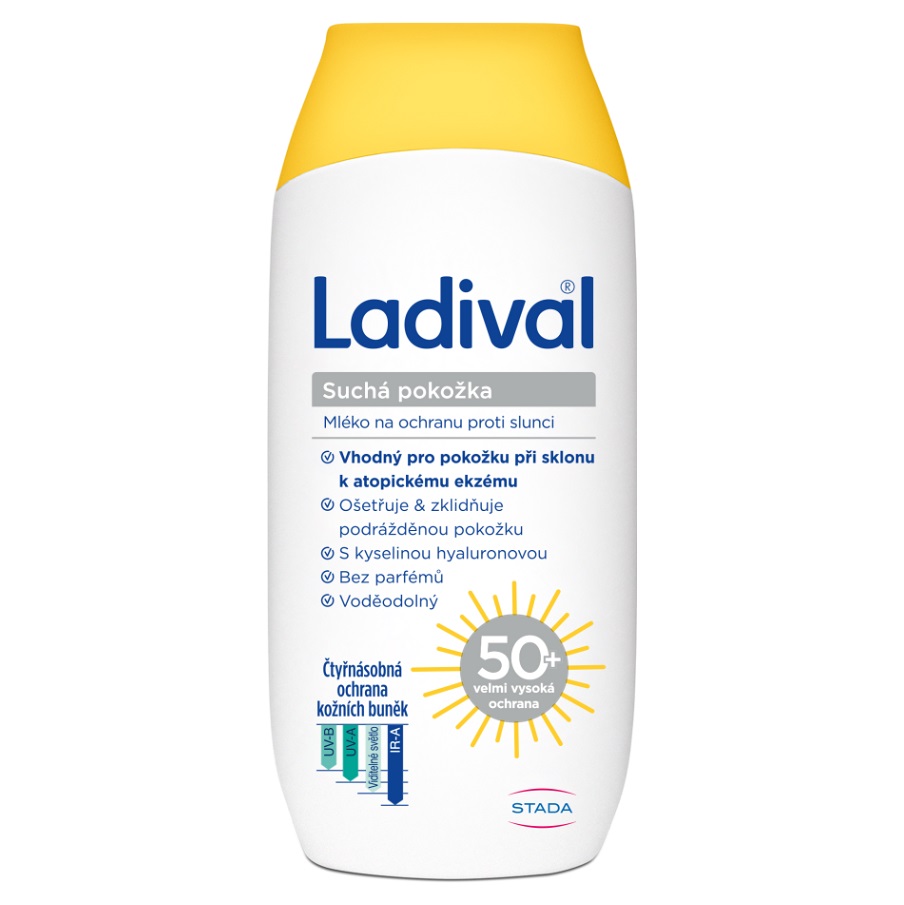 Ladival suchá pokožka mléko na ochranu proti slunci OF50+ 200ml