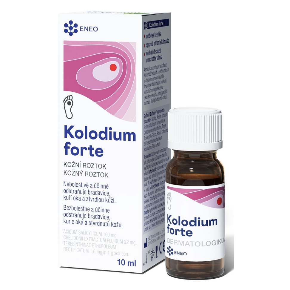 Kolodium Forte Kožní roztok na bradavice 10ml Eneo
