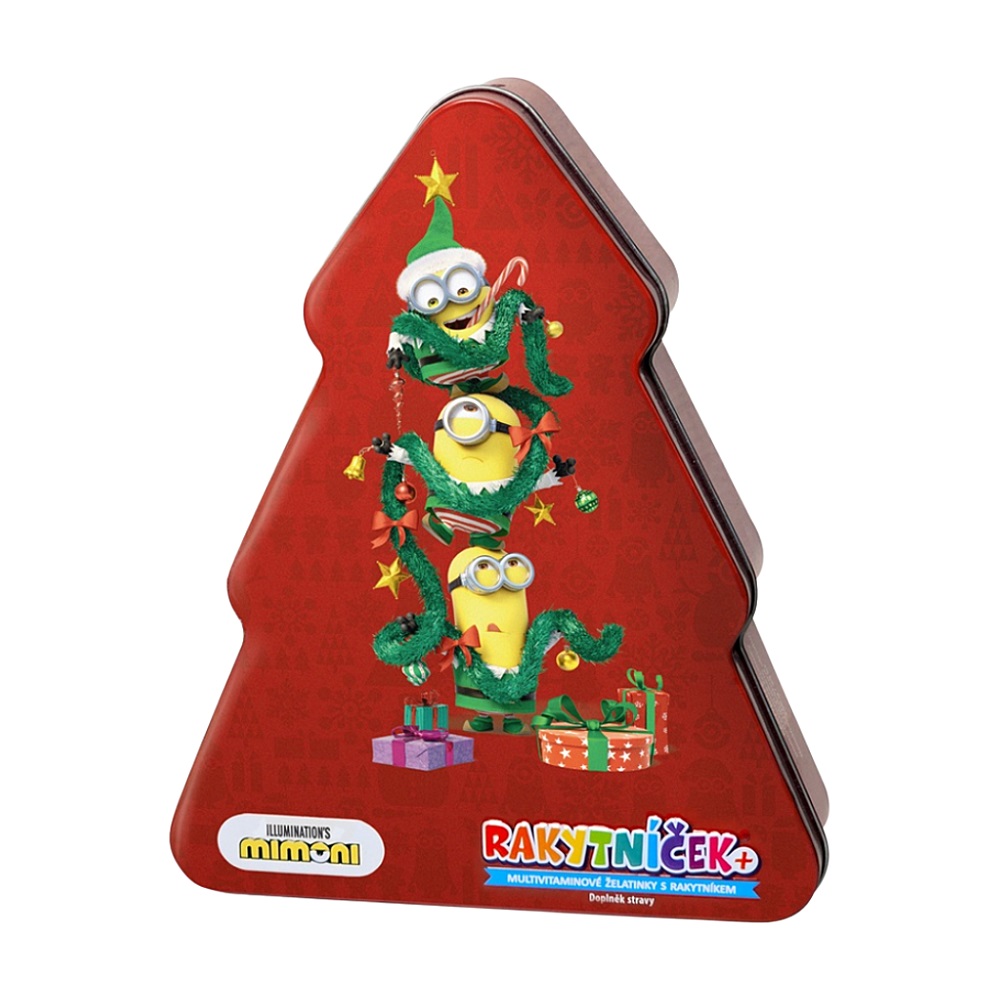 Rakytníček+ multivitaminové želatinky s rakytníkem Mimoni 50ks Stromeček 2025