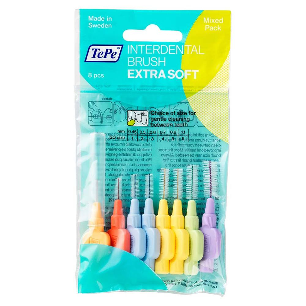 Tepe Mezizubní kartáčky Start Extra Soft mix v sáčku 8 ks