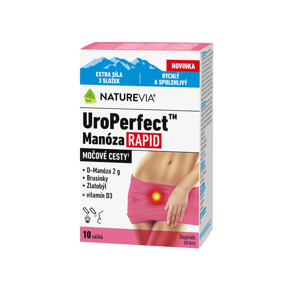 Naturevia Uroperfect Manóza Rapid 10 Sáčků