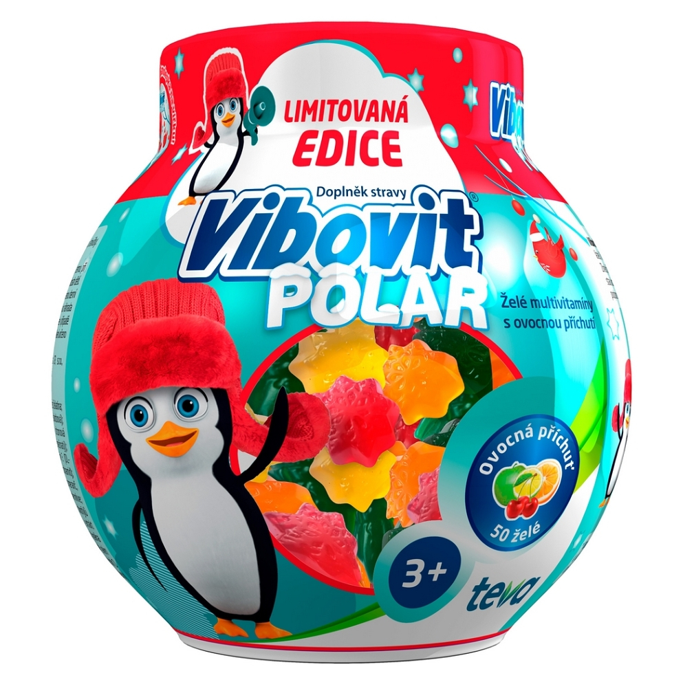 Vibovit Polar želé multivitamíny 50 kusů Limitovaná edice