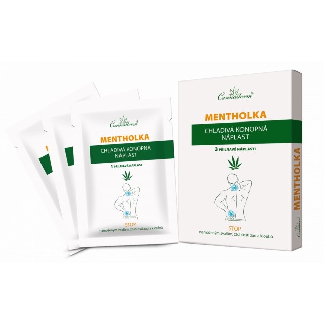 Cannaderm Mentholka chladivá náplast new 3 Ks