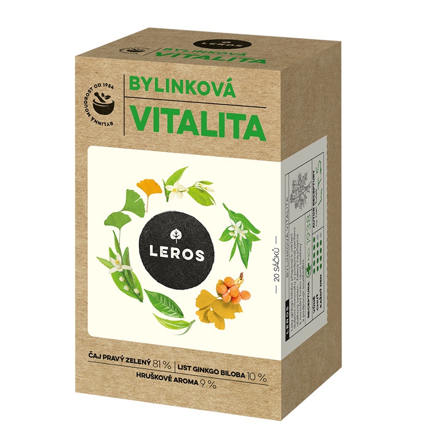 Leros Bylinková vitalita čaj 20x2g