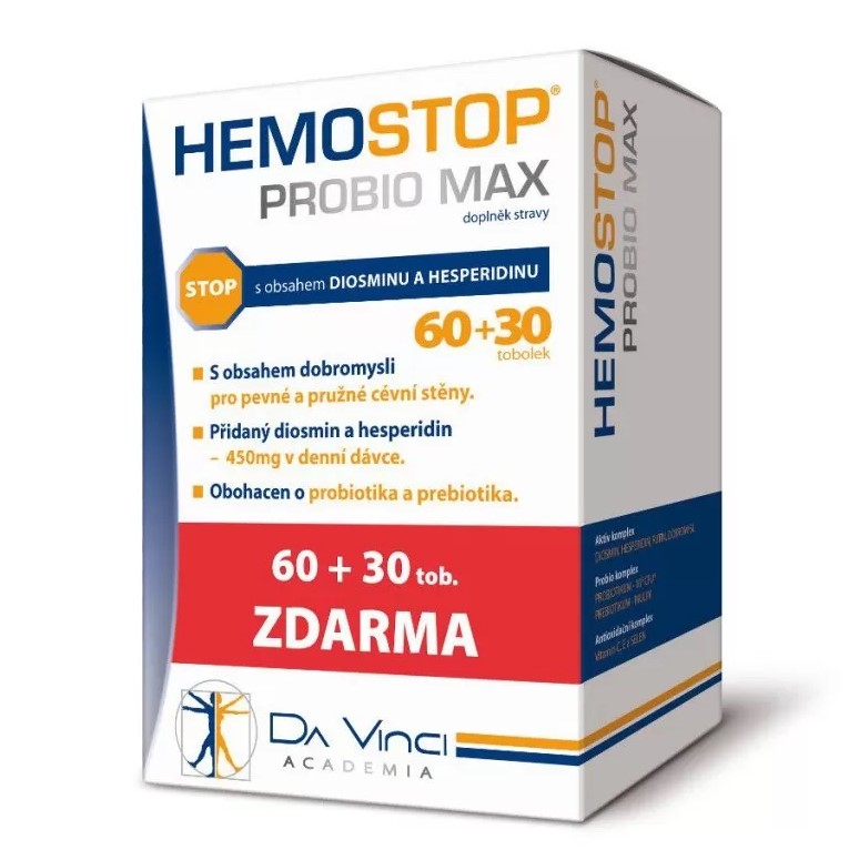Hemostop Probio Max Da Vinci Academia 60+30 tobolek