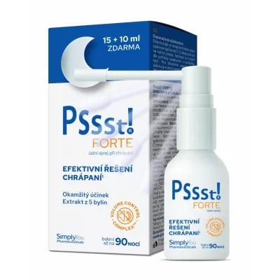 Pssst! Forte ústní sprej při chrápání 15+10 ml