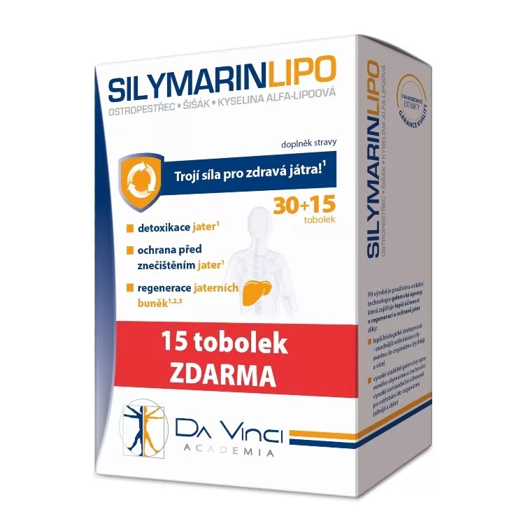 Silymarin Lipo DaVinci Academia 30+15 tobolek