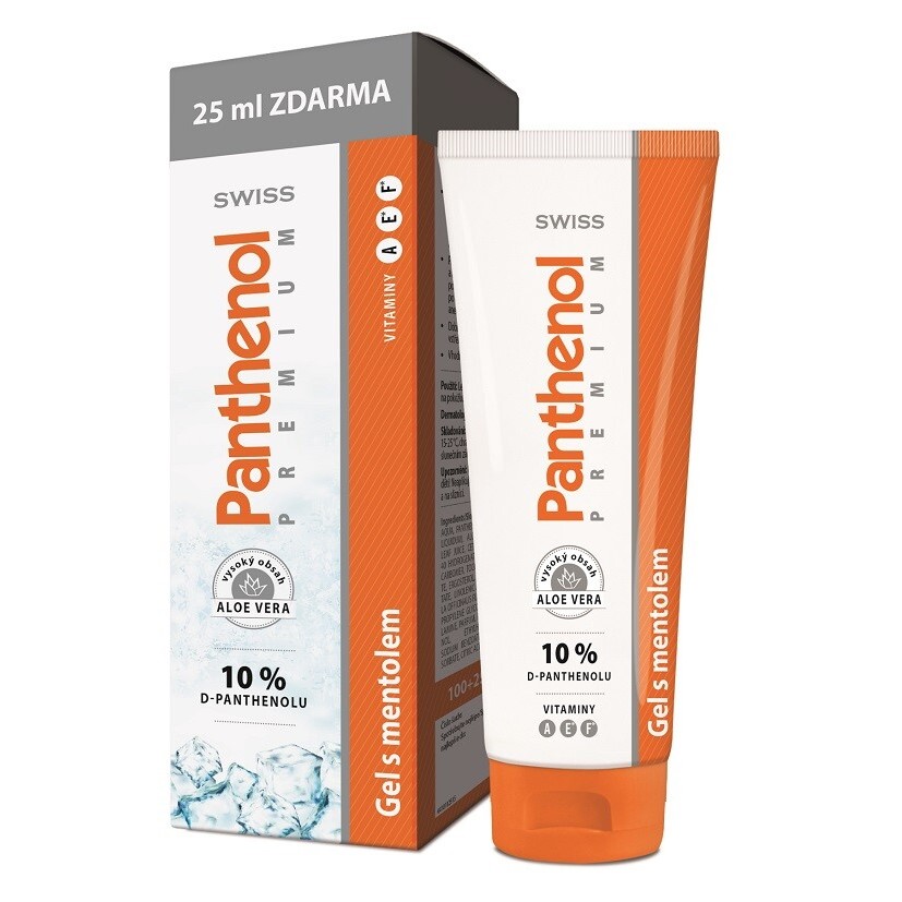 Panthenol 10% Swiss Premium gel s mentolem 100+25ml