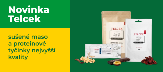 Novinka Telcek – sušené maso a proteinové tyčinky