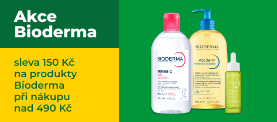 Sleva 150 Kč na produkty Bioderma při nákupu nad 490 Kč