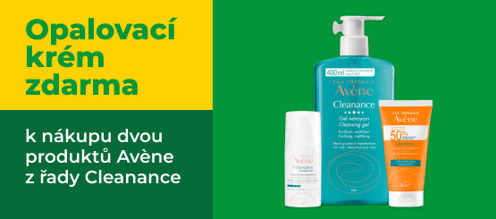 Kupte 2 produkty Avène Cleanance a získejte opalovací krém SPF 50+ zdarma