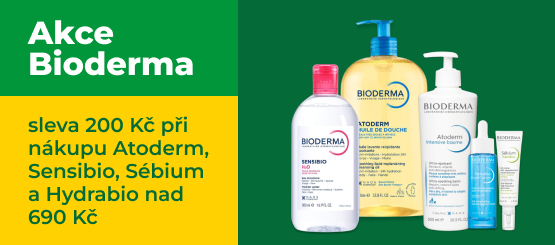 Sleva 200 Kč při nákupu Atoderm, Sensibio, Sébium a Hydrabio nad 690 Kč