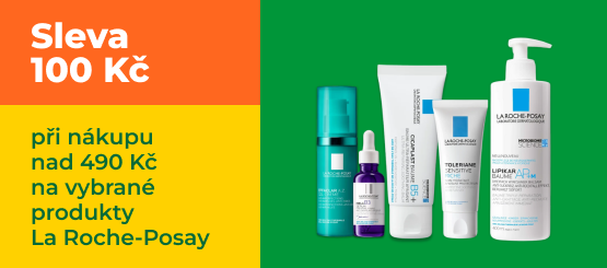 Sleva 100 Kč na vybrané produkty od La Roche-Posay nad 490 Kč