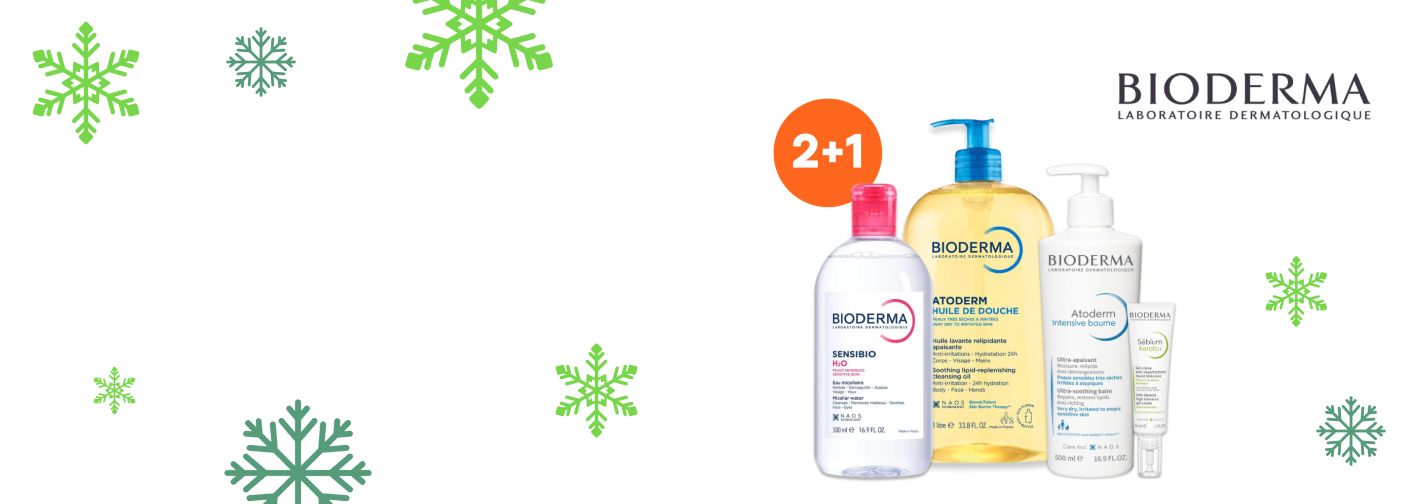 2+1 na produkty Bioderma