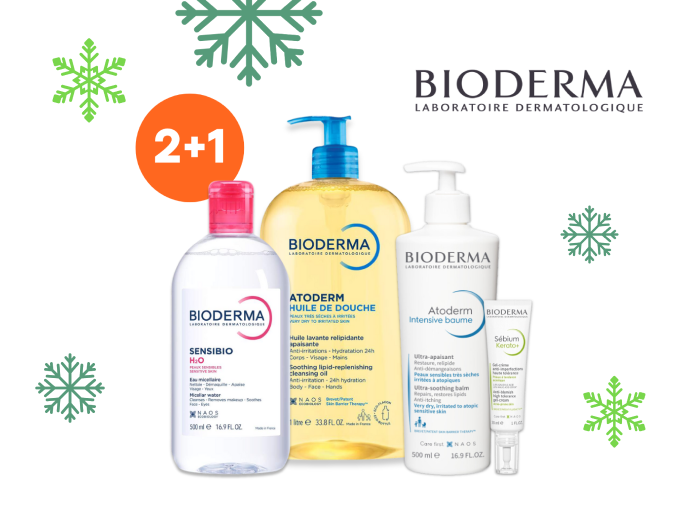 2+1 na produkty Bioderma