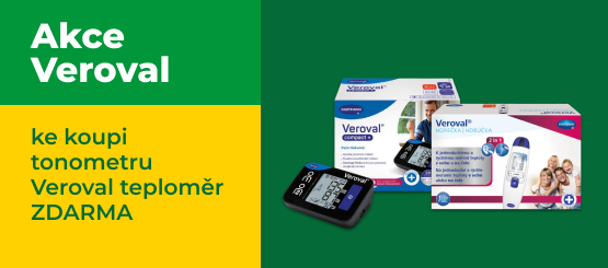 K nákupu tonometru Veroval získáte infračervený teploměr ZDARMA