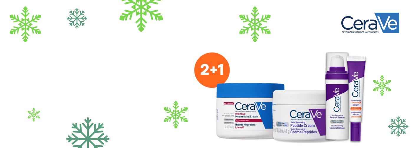 2+1 zdarma na produkty CeraVe