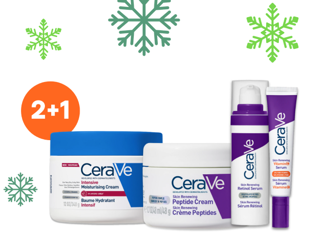 2+1 zdarma na produkty CeraVe