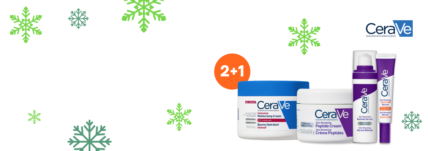 2+1 zdarma na produkty CeraVe