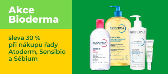 Sleva 30 % při nákupu řady Bioderma Atoderm, Sensibio a Sébium