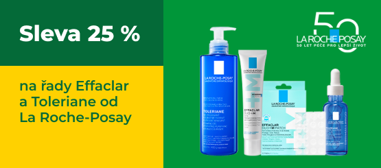 Sleva 25 % na řady Effaclar a Toleriane od La Roche-Posay